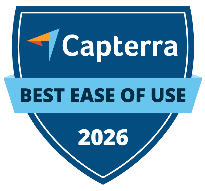 2025 Capterra badge for best soft play booking system